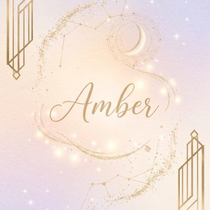 Celestial pastel cellphone wallpaper with gold geometric accents, sparkles, a crescent moon, and customizable name lettering.
